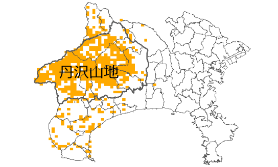シカ目撃情報のマップ